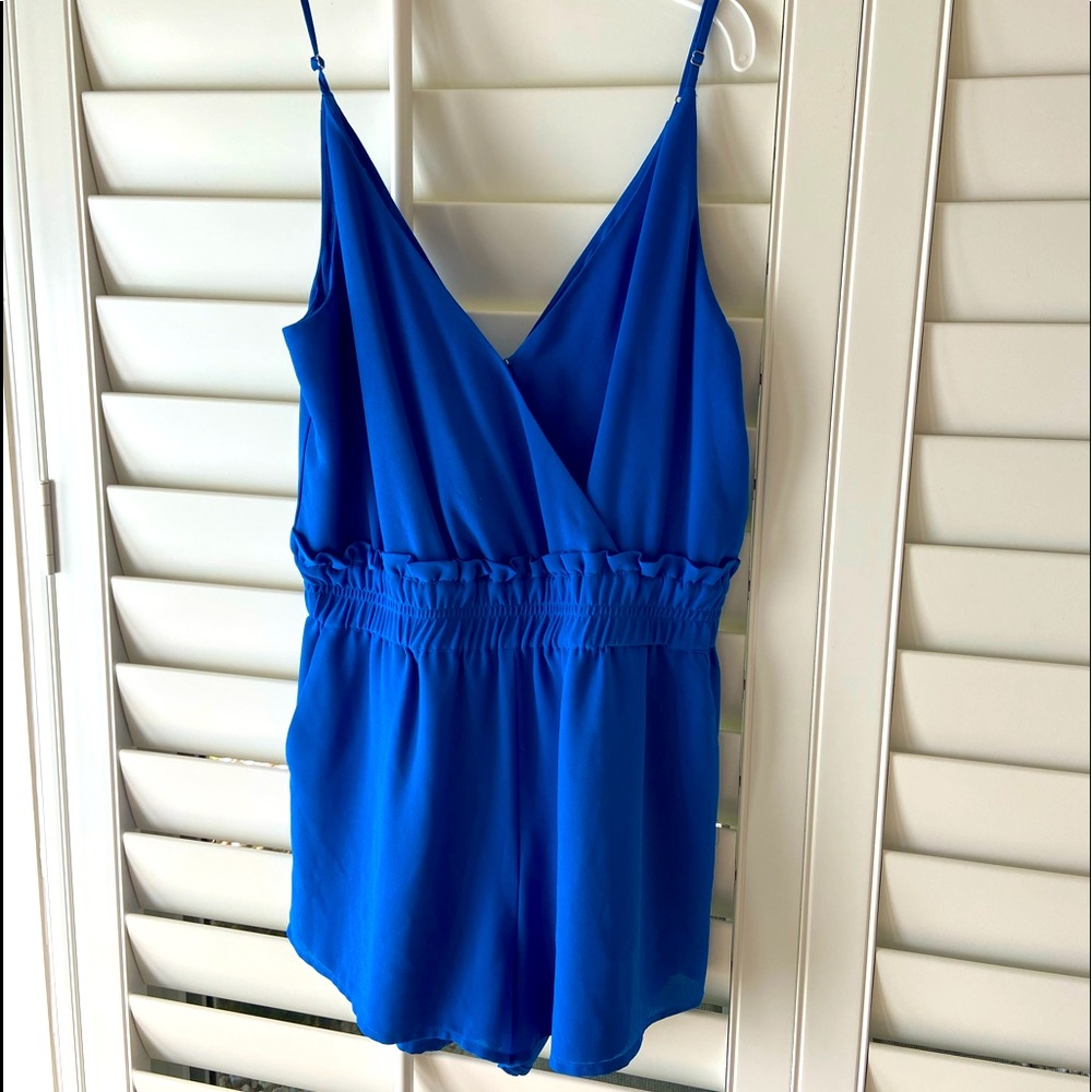 Royal blue romper